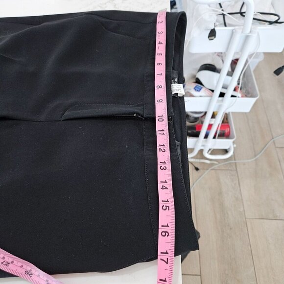 St. John Caviar Emma Black Stretch Knit Trousers Size 6 Quiet Luxury - Picture 11 of 11